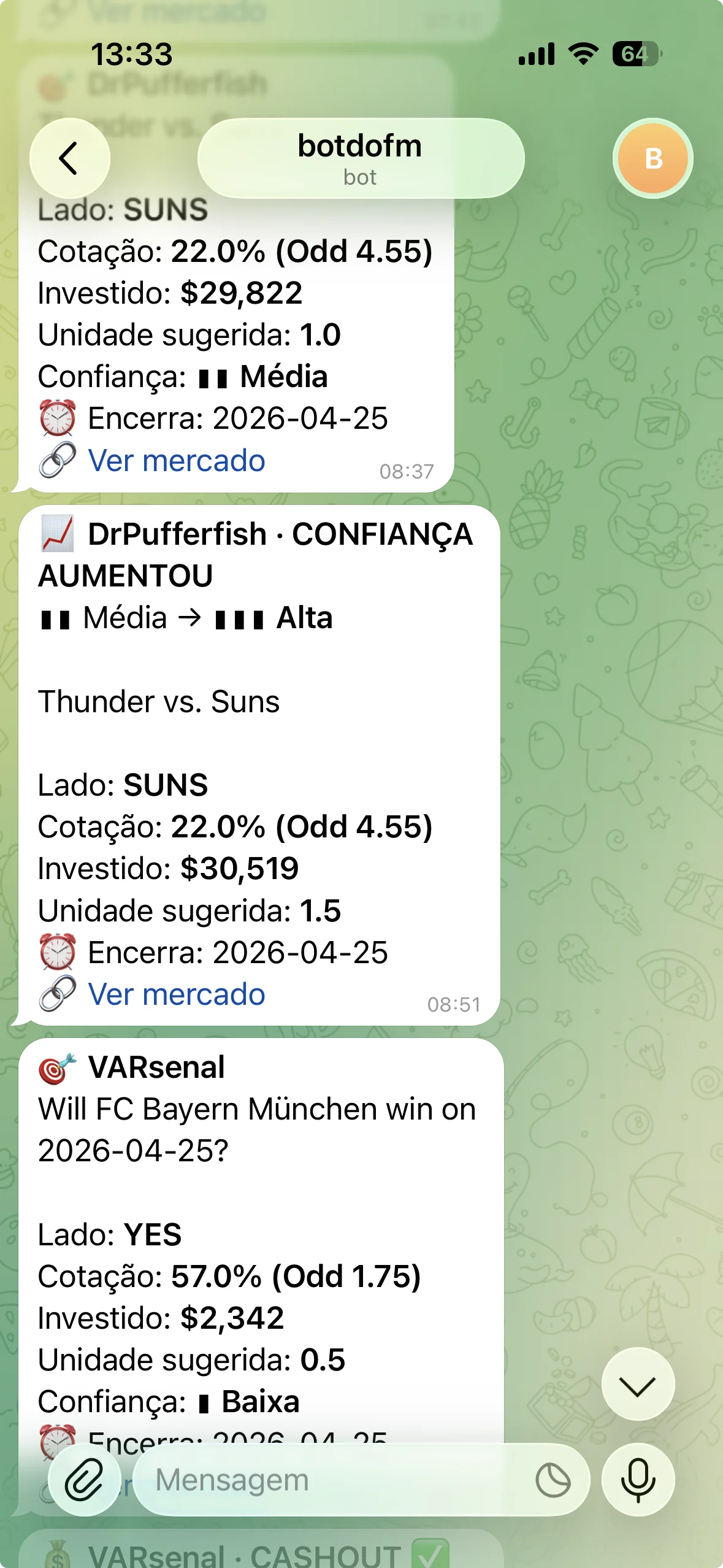 Alertas Telegram